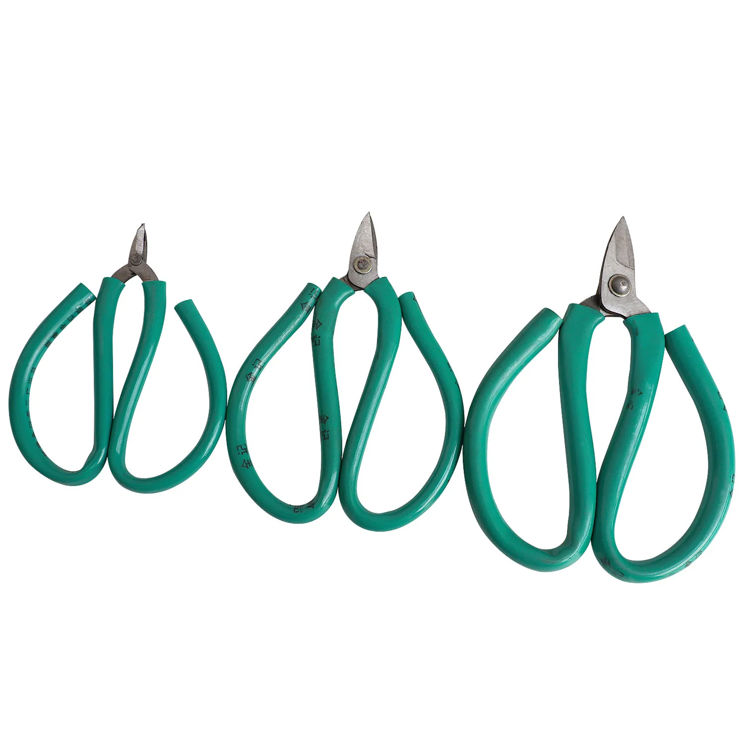 Stainless Steel Craft Supplies Green Handle Scissors for Jewelry Repair Worker Jewelry Maker