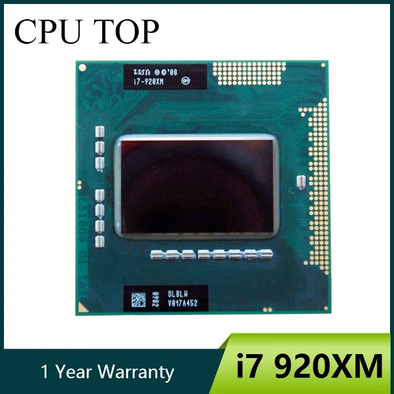 Laptop Processor Intel Core i7 920XM 2.0GHz 4-Core 8-Thread LGA G1 rPGA988A cpu processor laptop cpu