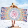 Quick-Dry Tropical Mandala Beach Towel | Soft, Absorbent & Lightweight | Fantasy Woven Towel for Travel & Poolside