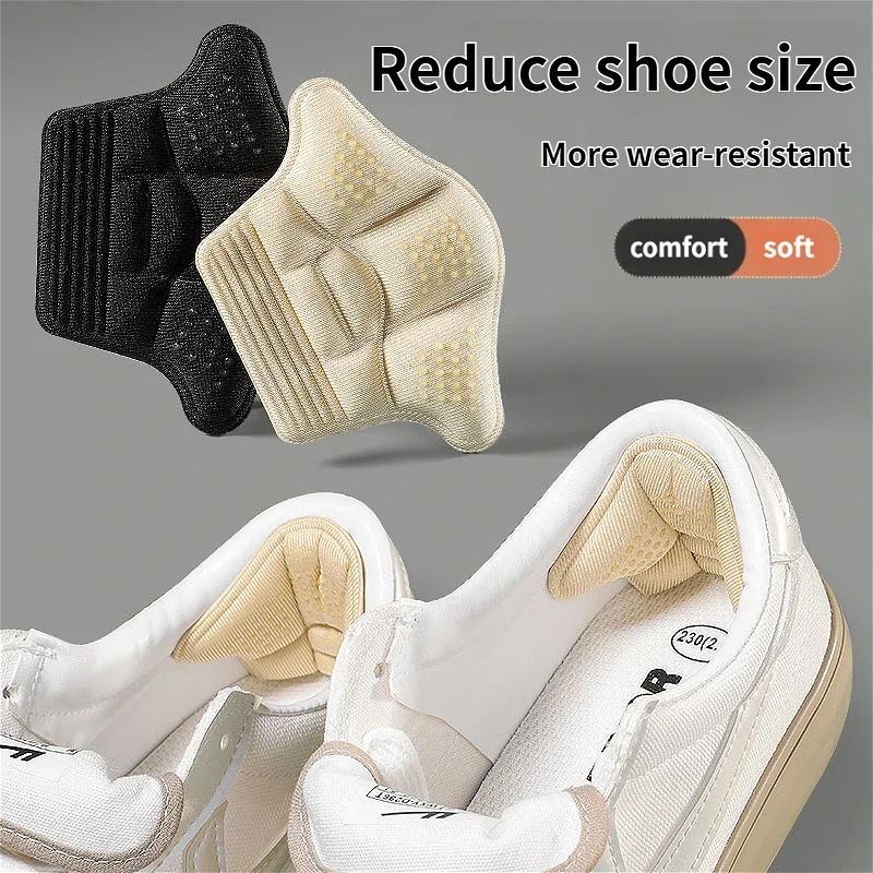 Heel Stickers Heel Protectors Sneaker Shrinking Size Insoles Anti-wear Feet Shoe Pads Foot Pain Relievers Adjust Size Inserts