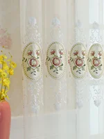 Gauze Curtain Living Room, Study, Bedroom, Gorgeous 2025 New 1PC European Embroidery Lace Embroidery Living Room Bedroom 1