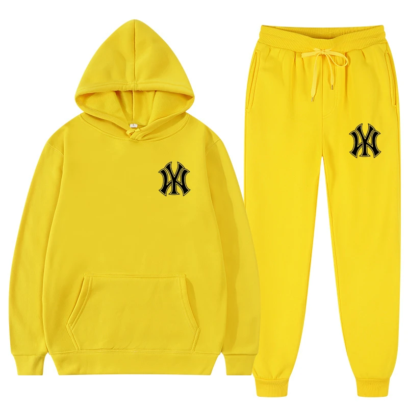 2022 Winter Brand Tracksuits Men's Sets Long Sleeve Pullover + Jogging Trousers 2pcs Sets Fitness Running Suits Sportswer Male 5