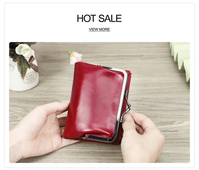 Monedero Vintage Mujer Contacts Monedero De Cuero De Grano