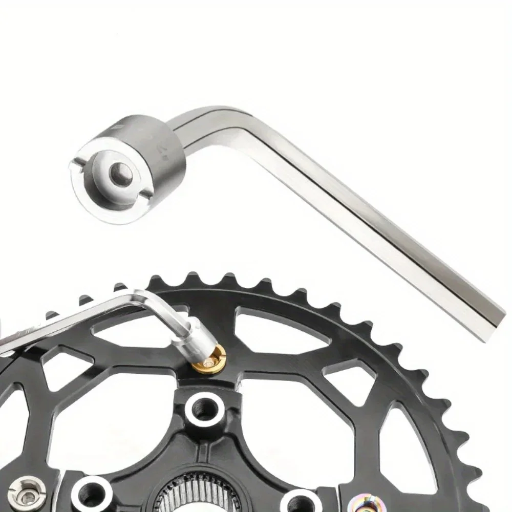 Bicycle Chainring Bolts Nut Wrench Chainring Screw Removal Install Tools MTB Road Folding Bike Chainwheel Tool