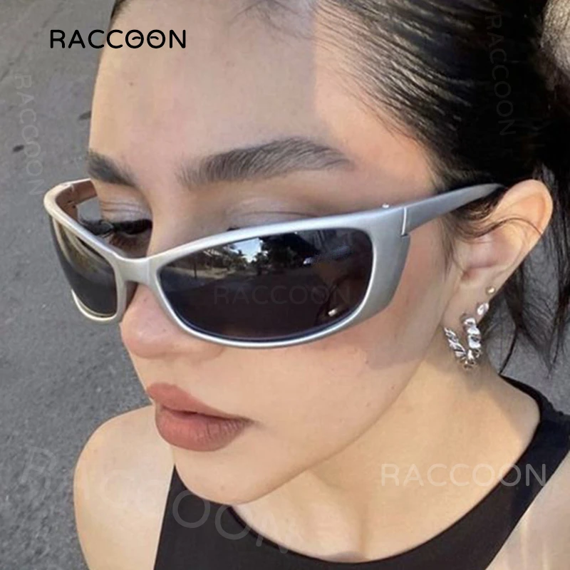 Gafas de sol Y2K para mujer, gafas de sol envolventes hombre, de