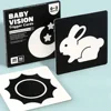 Montessori Baby Vision Stimulation Cards Black White High Contrast Card Stimulate Newborn Visual Early Educational Learning Toys 3