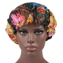 2022 Women Explosive Satin Printed Lace Nightcap Chemotherapy Cap Hair CapShower Cap Air Conditioning Cap Designer Bonnets