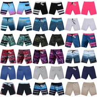 Quick-Dry Waterproof Beachshorts Men's Swimming Trunks Casual Bermuda Spandex Surf Pants Physique Competition Board Shorts L01 1