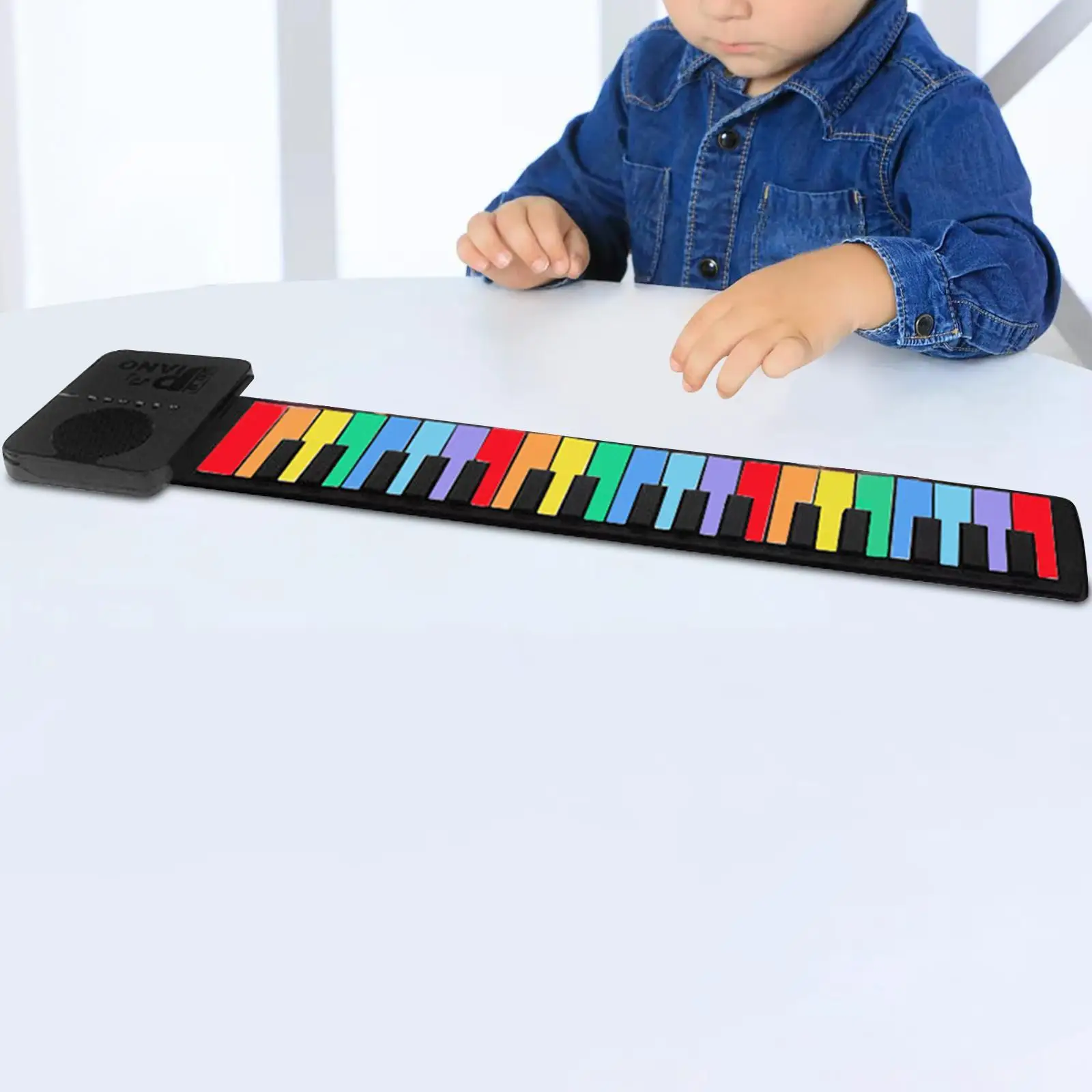 37 Key Roll up Piano,Electric Piano Keyboard,Kids Hand Roll Piano,Electric Hand Piano Keyboard for Programming,Children