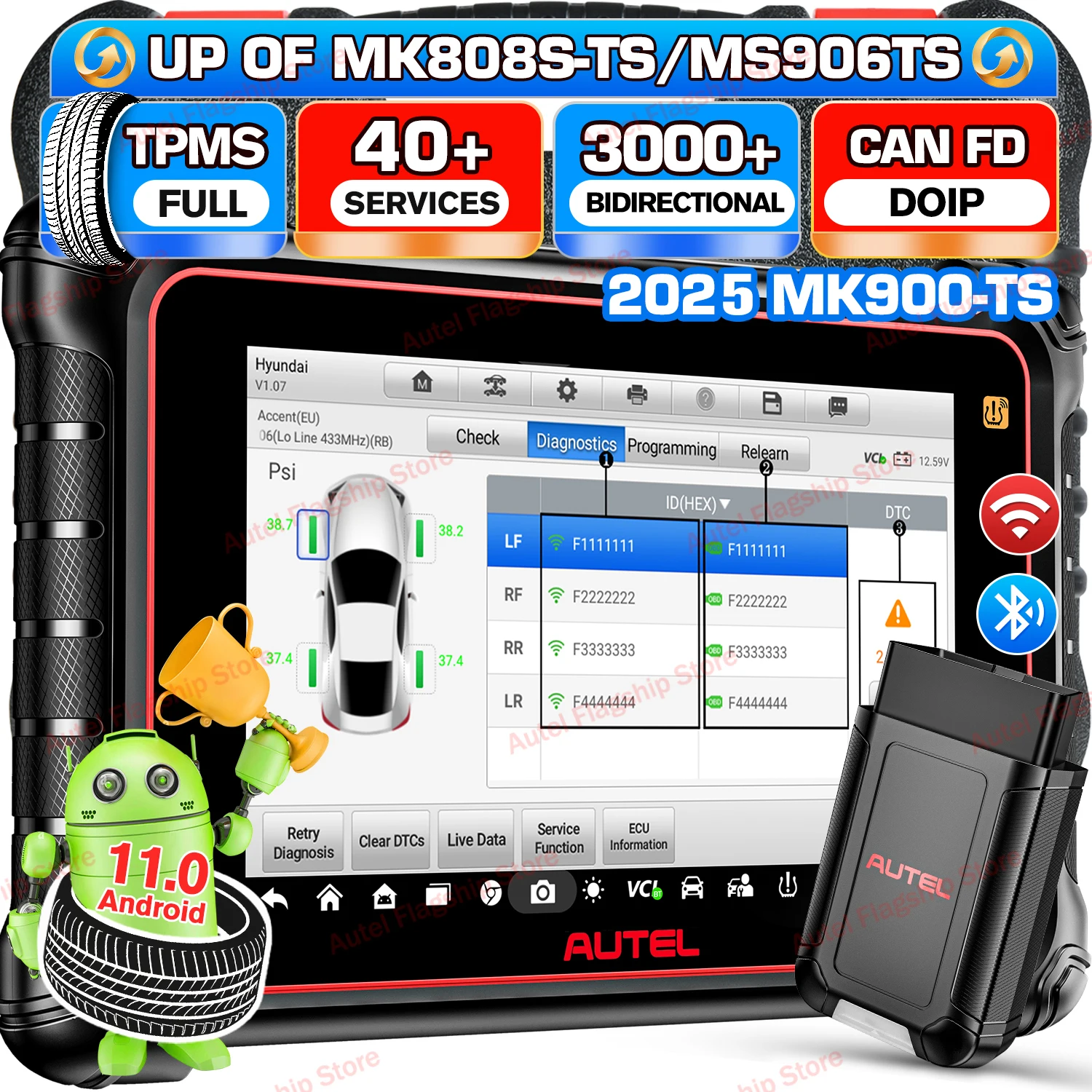 AUTEL MaxiCOM 自動車診断ツール MK900-TS Buy: Autel MaxiCOM MK900-TS TPMS Programming & Diagnostic