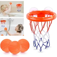 Baby Kids Mini Basketball Bathtub Water Play Set with 3 Balls Funny Shower Bath Fun Toys for Toddlers Educational and Safe 1