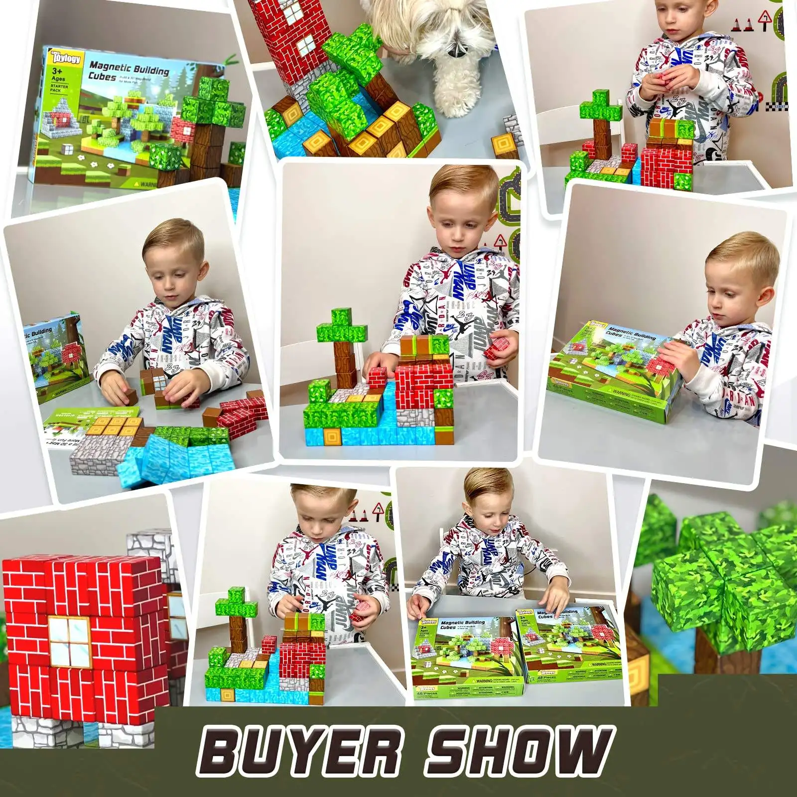 100pcs Forest Series Magnetic Blocks Toy Set For Boys Girls Stem Montessori Sensory Cubes For Toddlers Gift magnetic building blocks,magnetic assembly toy