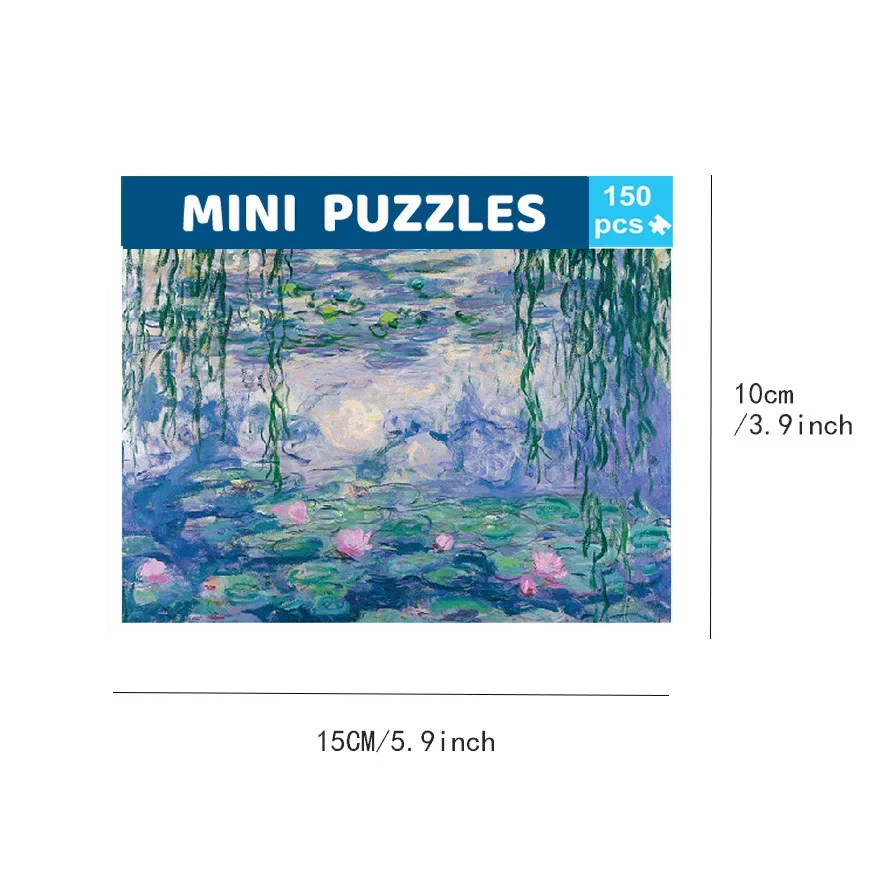 Jigsaw puzzles educational puzzles test tube puzzle Mona Lisa Wheat Field Cypress 150 Mini Test Tube Puzzle World Famous Painting Series Travel Puzzle YC-M