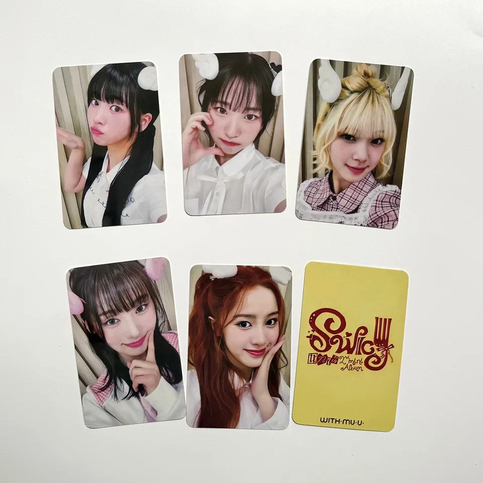Kpop UNIS 2nd Mini Album SWICY Photocard HELLOIVE WITHMUU