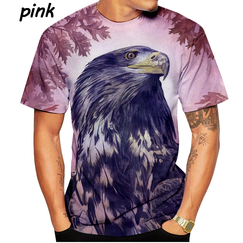 Summer New 3D Eagle Printed Summer T-shirts for Men and Women Are Fun Loose and Breathable Soft and Comfortable T-shirt white t shirt for men T-Shirts