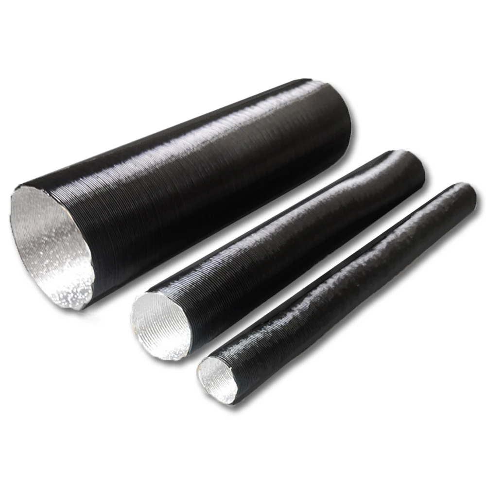 Air Diesel Parking Heater Duct Pipe Tube Hose 25mm 42mm 60mm 75mm Length For Webasto Eberspacher Extendable 100-500cm