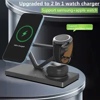5 In 1 Magnetic Wireless Charger Stand Pad Light for iPhone 14 13 12 X Samsung Apple Galaxy Watch 15W Fast Charging Dock Station - Image 2