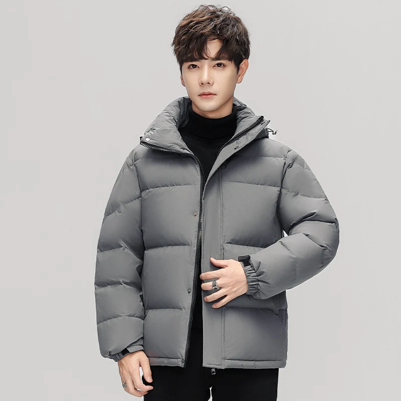 Winter 90% White Duck Down Jacket Casual Fashion Windproof Hooded Coat Outdoor Lined Graphene Warm Parker Couples Clothing 5XL