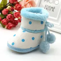 Winter Newborn Baby Boys Girls Boots Soft Bottom Baby Girls Moccasin Warm Boots Non-slip Booties 2
