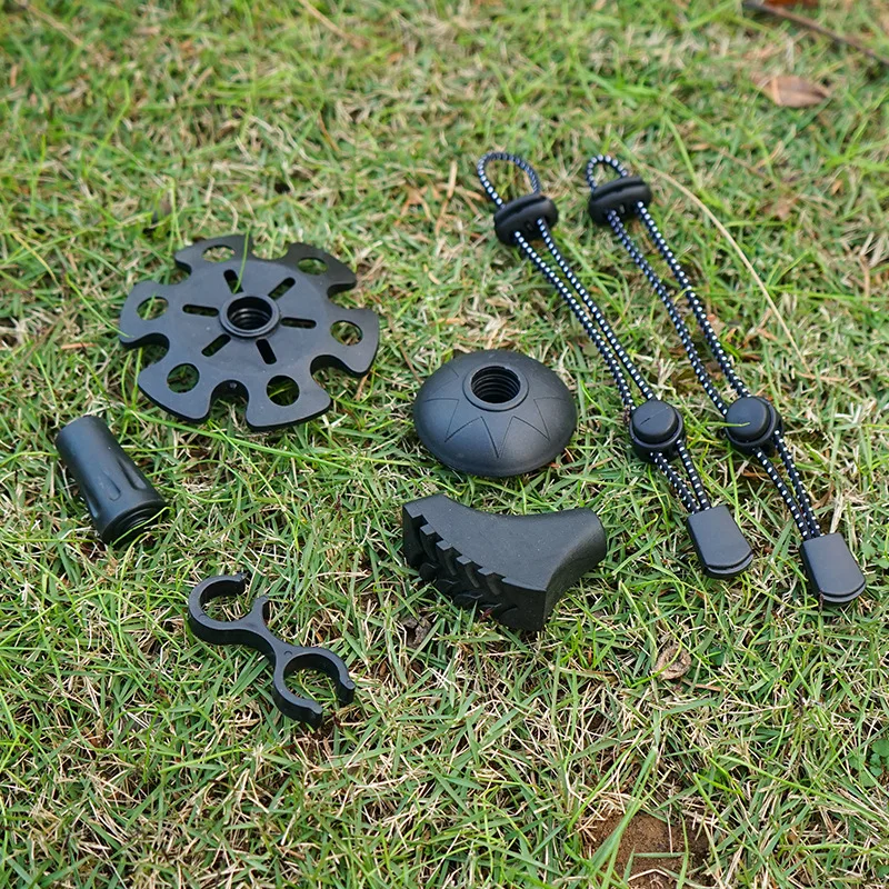 2PCS Outdoor Climbing Trekking Pole Tips Snow Flake Mud Ski Basket Walking Stick Basket Cap Guard Replacement Hiking Accessory