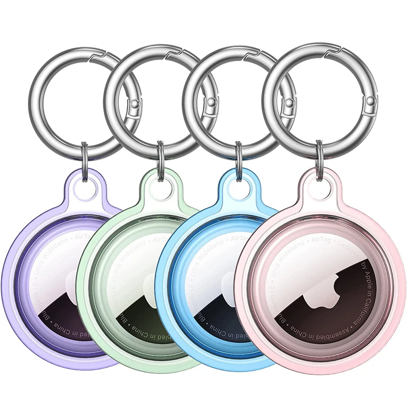 Transparent PVC Locator Tracker Protective Case For AirTags Bag Pet Tracker Anti-lost Device Protective Sleeve Smart Accessories gps locator,key finder,anti lost tracker,anti lose tracker,item locator,anti lost locator