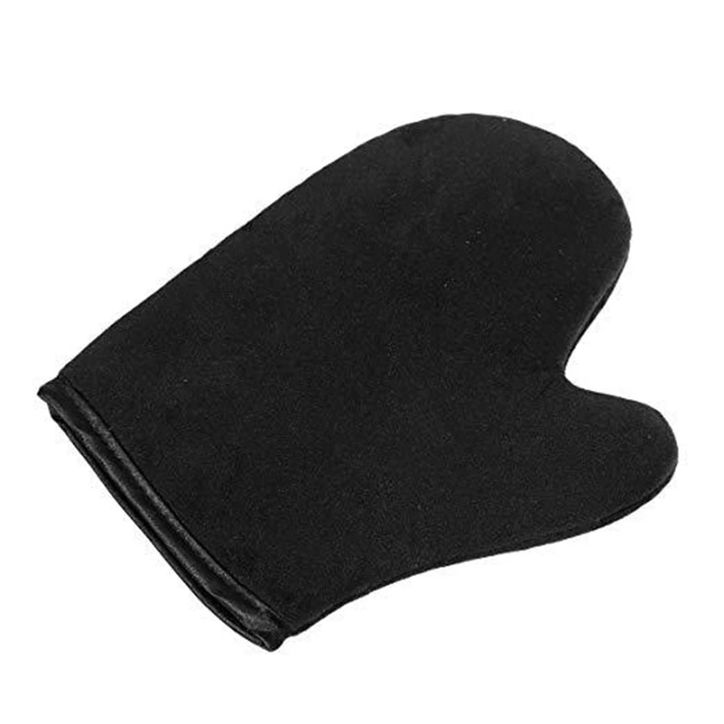 Sunscreen Gloves Self-Tanning Gloves Applicator 2-Pack Sunless Tanning Gloves Thumb Velvet Double Sided Reusable Tanning