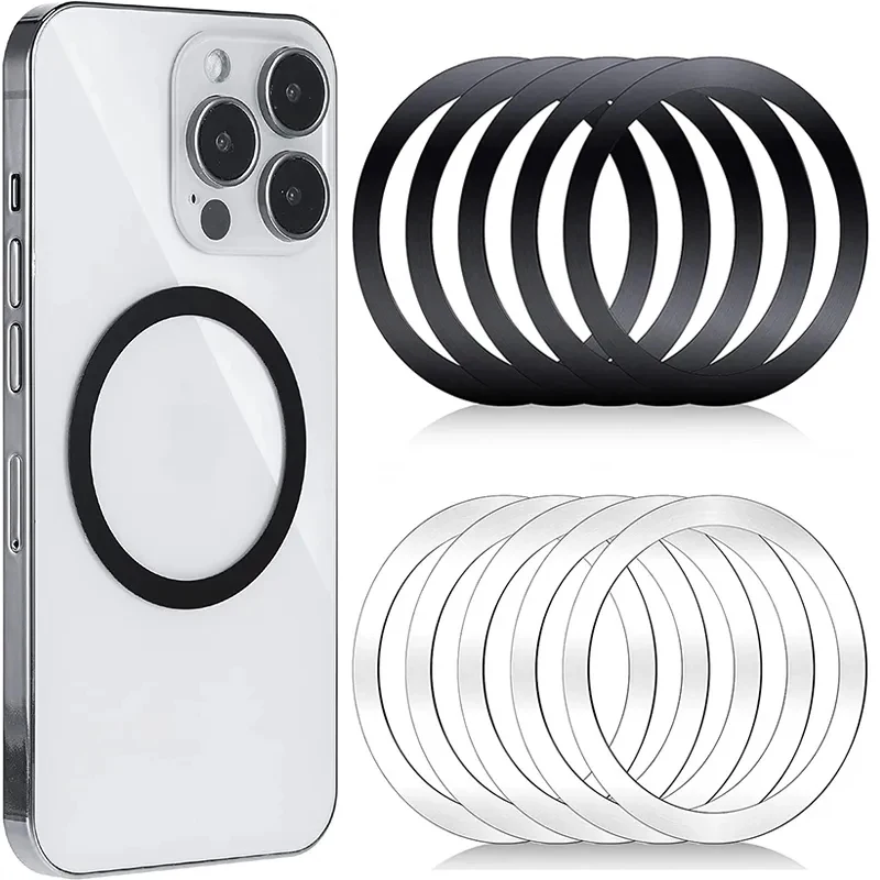 Anello Magnetico In Lamiera Per Caricabatterie Wireless Magsafe Adesivo In Lamiera Di Ferro Magnete Supporto Per Telefono Da Auto Per Iphone 14 X Xr S