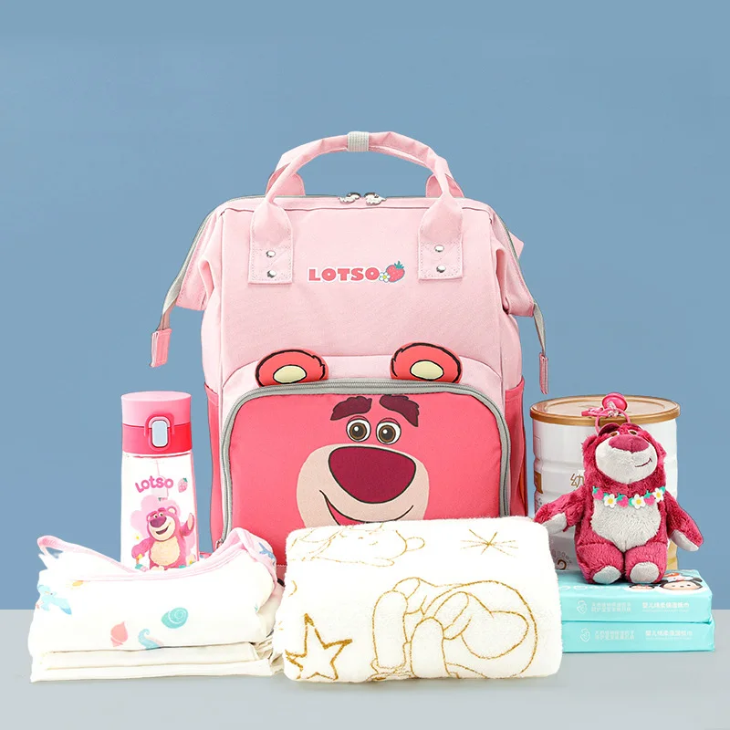 Disney Cartoon Alien Diaper Bag Backpack Multifunction Travel Back Pack Maternity Baby Changing Bags Large Capacity Waterproof 3