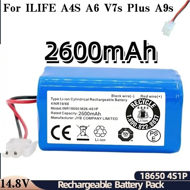 Battery Replaces ILife SUN-INTE-202 For ILife Etc. 3000mAh, 14.4V, Li-Ion 888402 - Foto 2