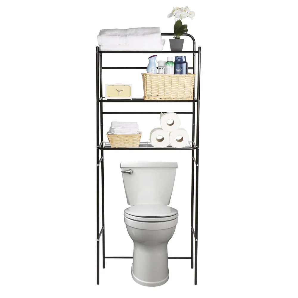 

3 Tier Over The Toilet Rack,Durable and Strong， 5.73 Lbs，10.00 X 23.60 X 57.50 Inches