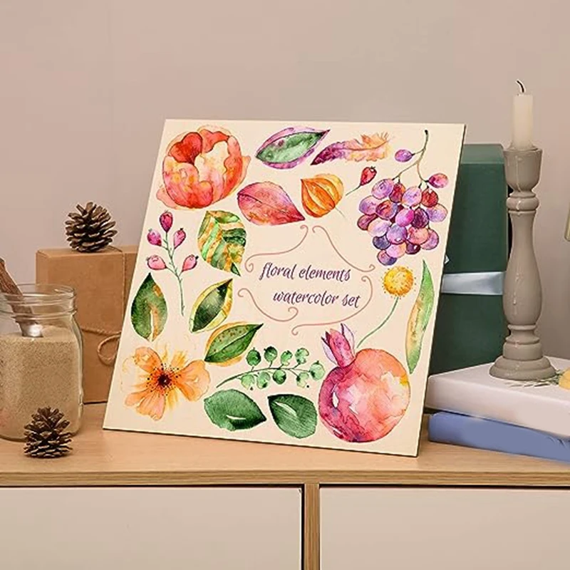 5 Pcs Basswood Craft Board Crafts Multi-Layer Board Cutting DIY Painting Stained And Carved Wood Durable Easy To Use