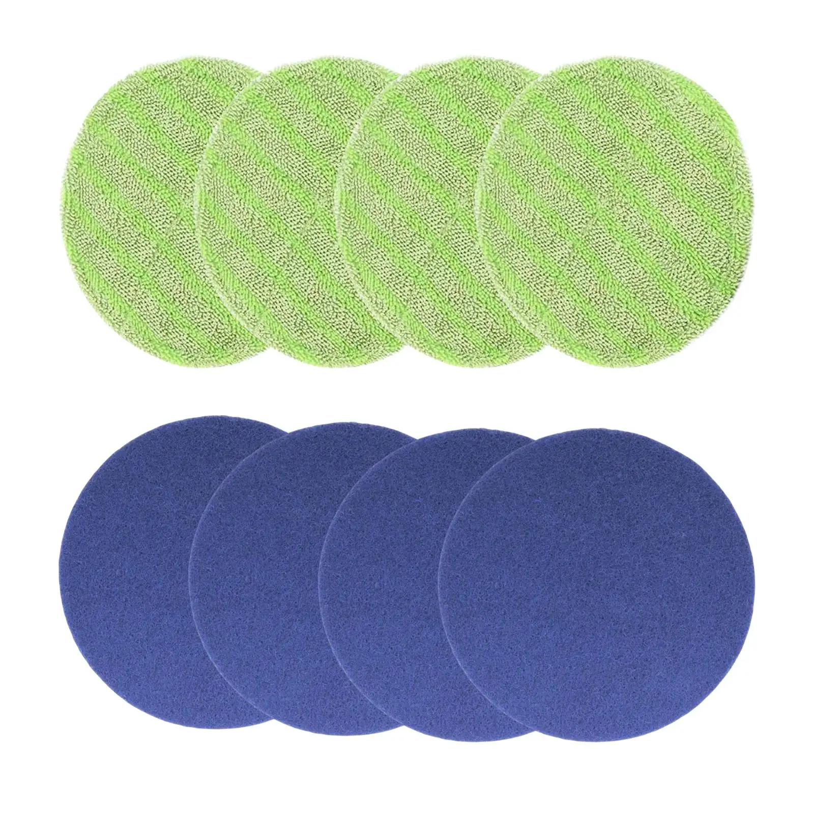 4Pcs Round Mop Replacement Pads 16.5cm Floor Cleaning Electric Rotary Mop Pads Floor Scrubber Pads for Spin Scrubber Mops