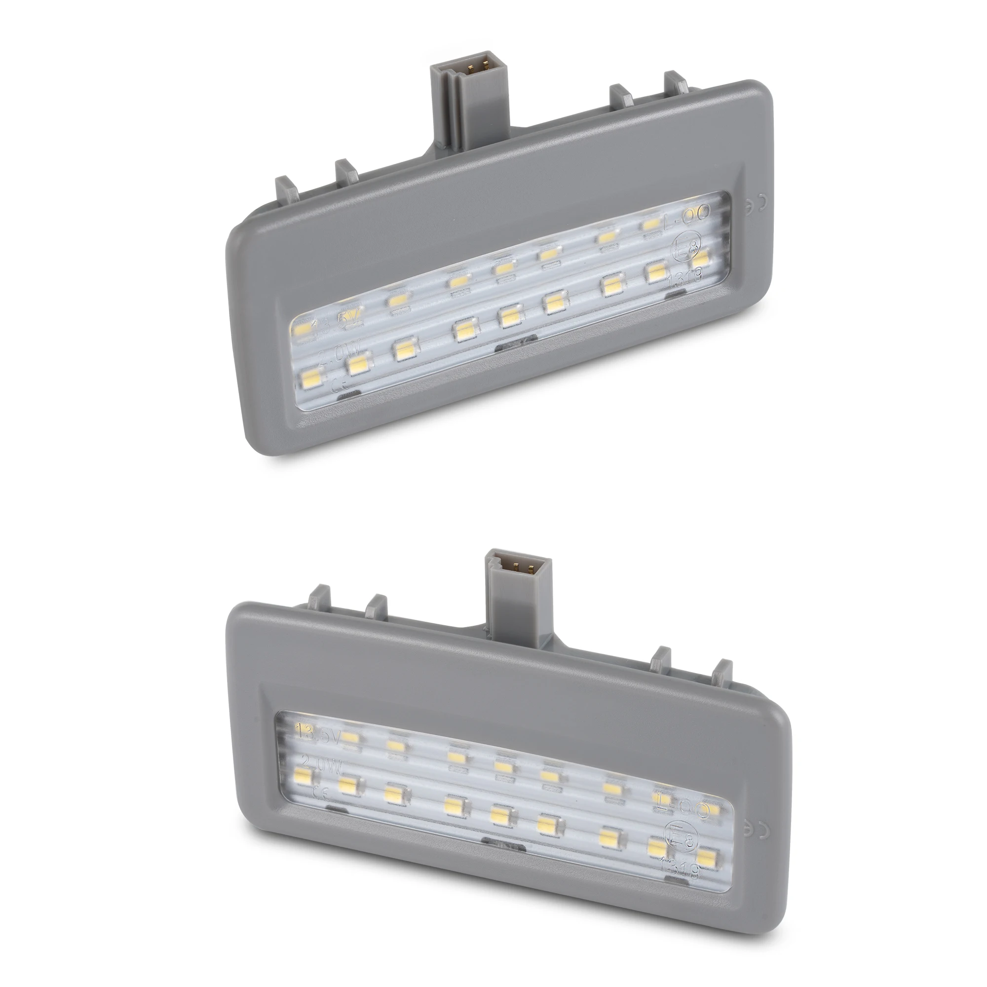 NS Auto LED White Interior Sun Visor Vanity Mirror Dome Lights Make Up Lamps Women For 5 Series F10 F11 F07 7 Series F01 F02 F03 F04