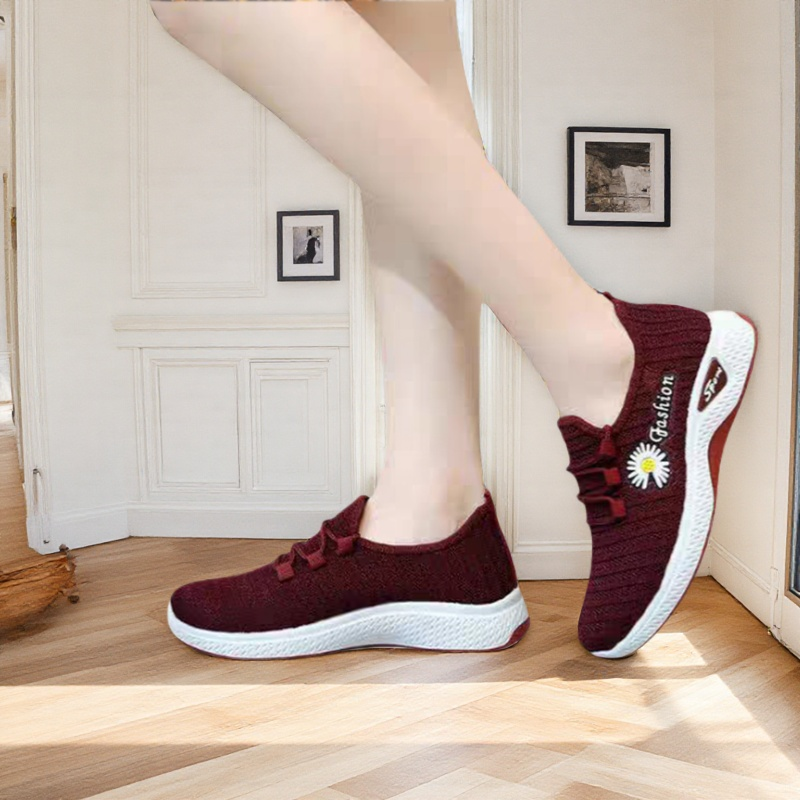 NEW Trendy Coconut Shoes Fashionable Women's Sports Shoes with Breathable Soft Soled Mesh, Lightweight Casual Flats