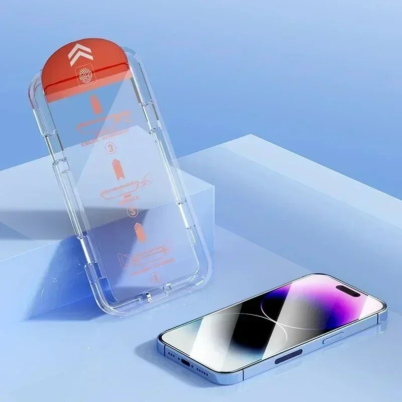 Oleophobic Coating Dust Free Easy Installation Screen Protector for IPhone 16 14 11 13 12 15 Pro Max 7 8 Plus Mini XS X XR Glass BEST SELLERS