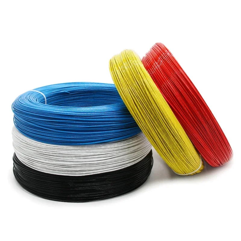 1M/5M UL1332 PTFE 와이어 30/28/26/24/22/20/18/16/14/13/12/10 AWG FEP 3D 프린터용 고온 전자 케이블 절연