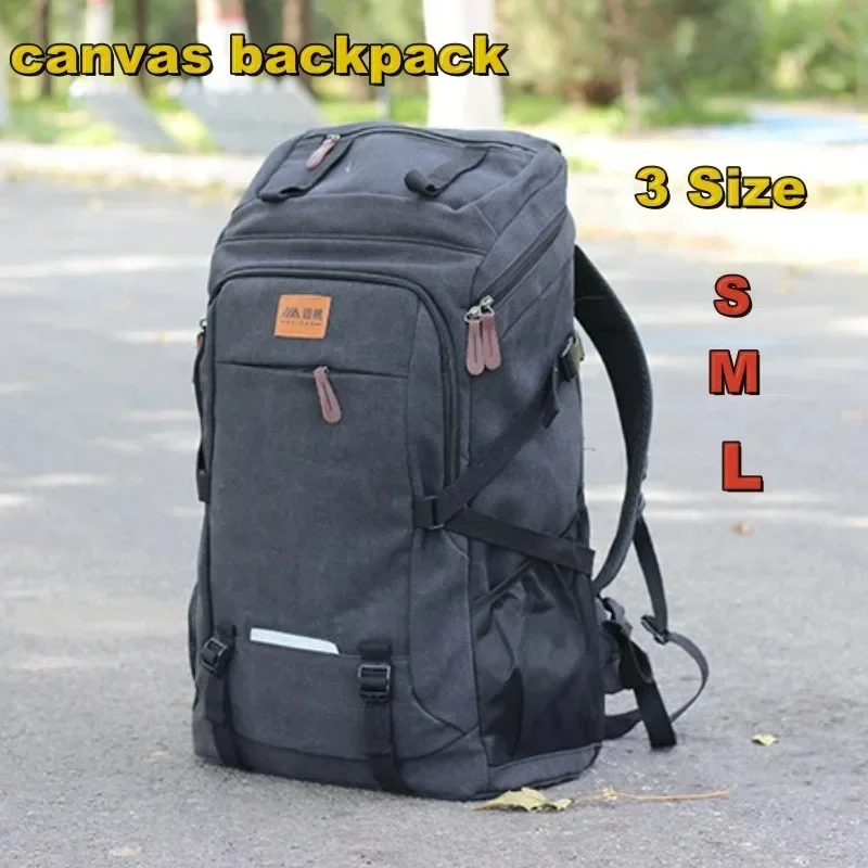 Large Capacity Wear Resisting Canvas Unisex Travel Backpack