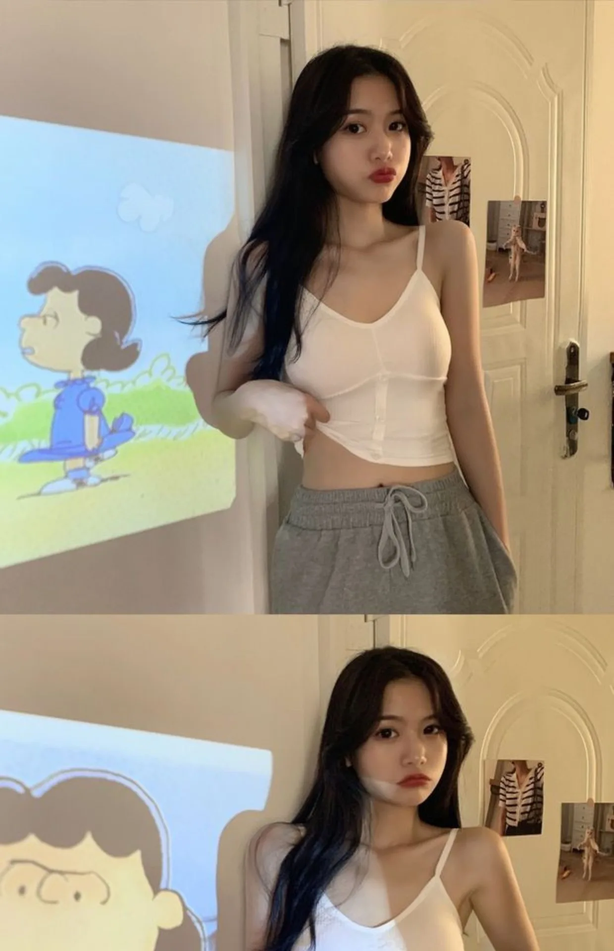 Description Picture 3 of itemBlack Cute Woman Knitted Tank Top Women Strap Vest Sexy Female Knitting Crop Top Bandeau Bra Strapless Tube Crop Tops Ladies