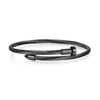 Clssic Stainless Steel Nail Bangle Bracelet for Men Women Punk Style Metal Geometric Rivet Charms Bangle Wrist Jewelry 6
