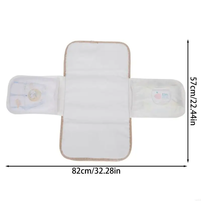 Space Saving Diaper Changing Mat for Baby Portable Infant Changing Pad Leak Proof Change Pad for Hassle Frees Outings