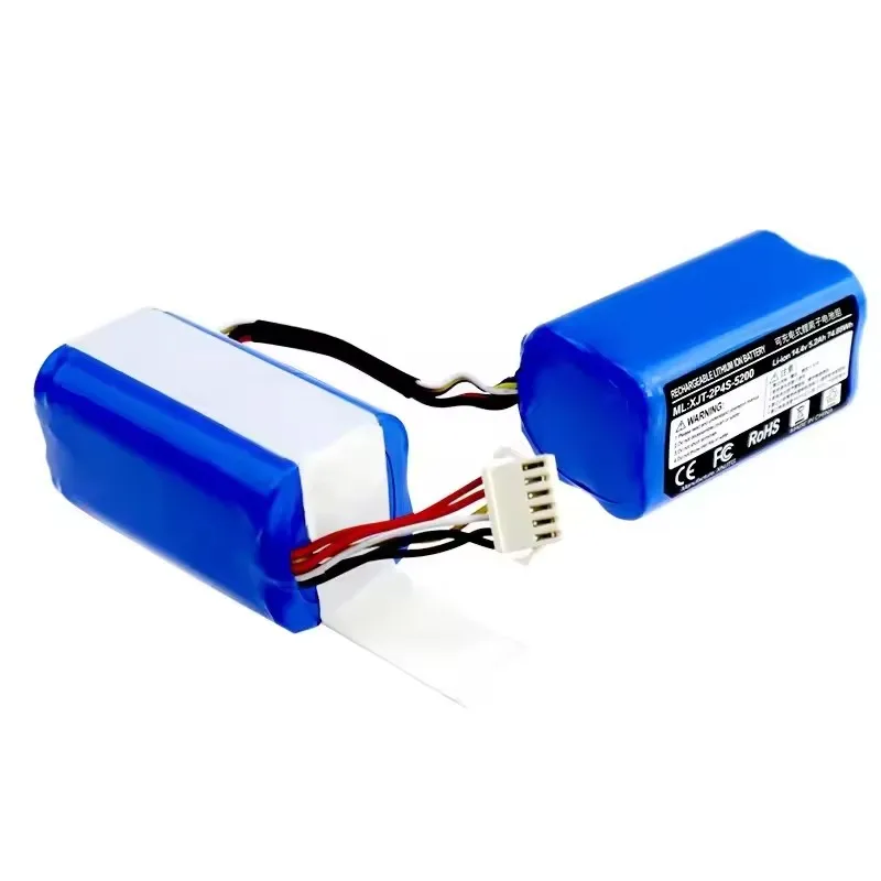 14.4V Replacement Battery Compatible with Ecovacs RC01-LI-1440-5200 DVX45 N9 N9+ Series Robot Vacuum Battery 5200mAh 6800mAh 4