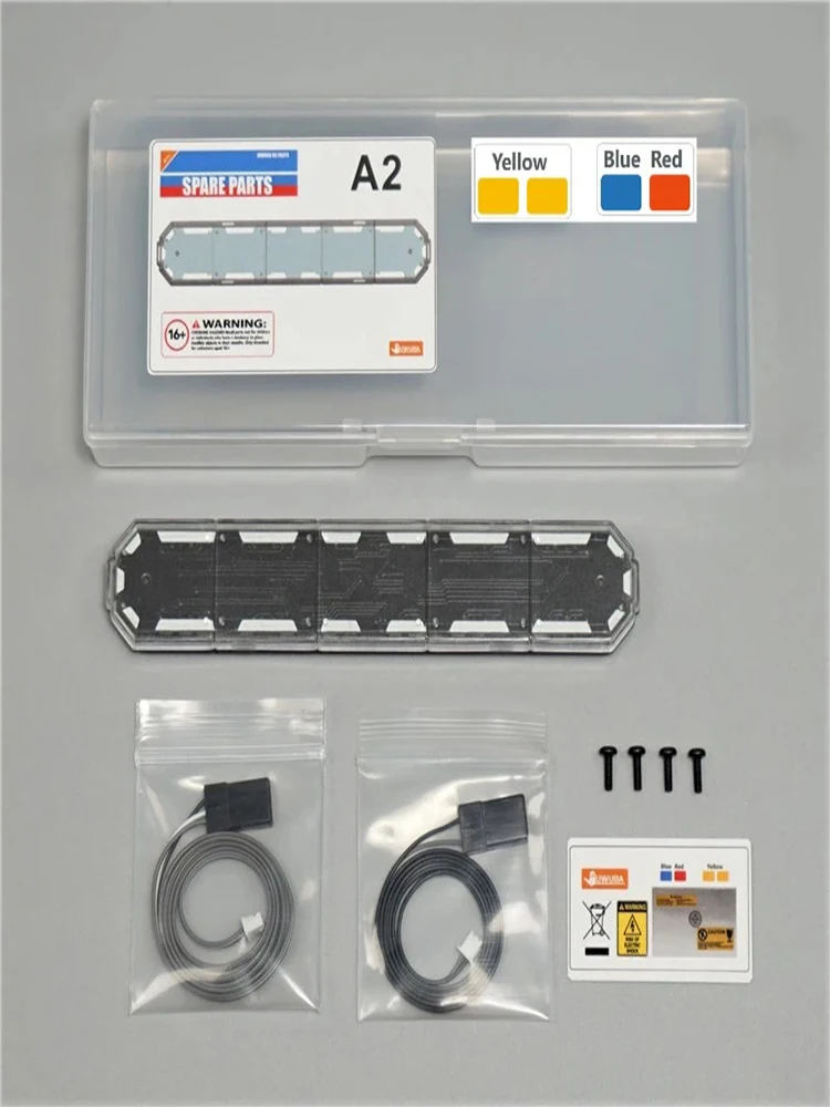 JUWUBA RC LED-Warnleuchte Projektionslichter Dachlampe für 1/14 Tamiya LKW Anhänger Kipper für Scania 770S R620 für Volvo LESU – Detail 10