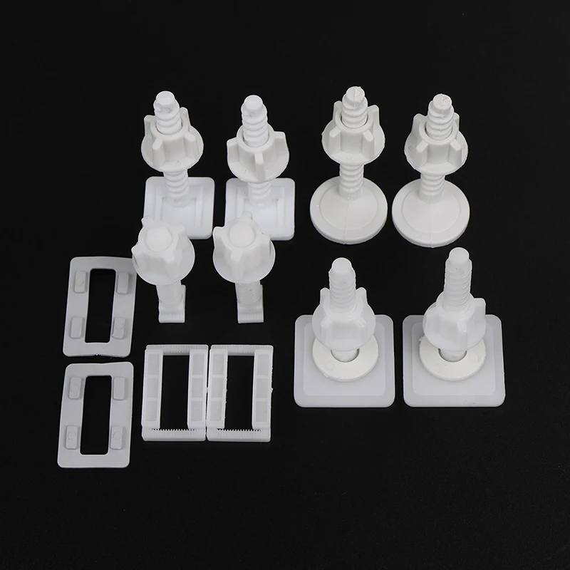 Toilet Seat Hinge Bolts 4x Replacement Screws Fixing Fitting Kit Repair Tools