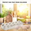 12 Grid Egg Holder Plastic Egg Protector Tray Portable Eggs Carrier Container Case for Refrigerator Camping Picnic Hiking Travel 2