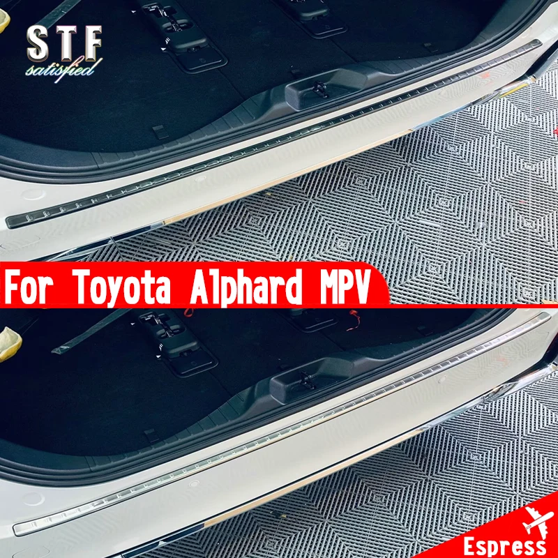 

Для Toyota Alphard MPV 2024 2025 автомобильные аксессуары протектор для порога заднего бампера молдинг декоративные наклейки