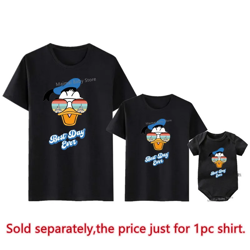 New Best Day Ever Disney Trip Shirts Funny Family and Friends Matching Disneyland Tshirt Mickey Minnie Mouse Family Look Outfits 4