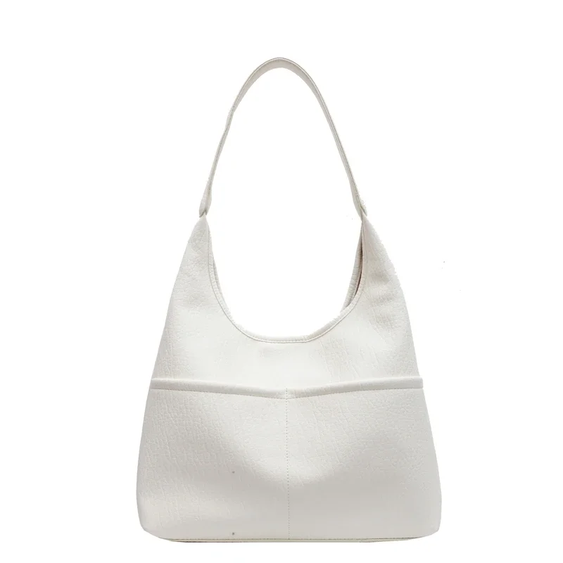 thumbnail image 1 of Bolso de hombro de PU de color sólido, superventas 2024, para mujer, de gran capacidad, con broche, moderno, suave, sencillo, moderno, 1 of 5