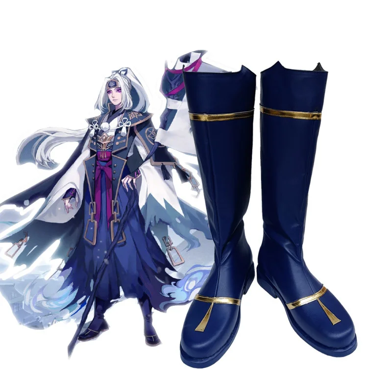 

Cos Onmyoji SR Shiromujo Cosplay Shoes Blue Boots Cosplay Props The Way of Yin and Yang Cosplay Shoes