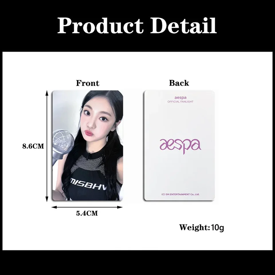 Aespa Lightstick 2.0 Fluorescent Stick Card Support Stick Card Liu