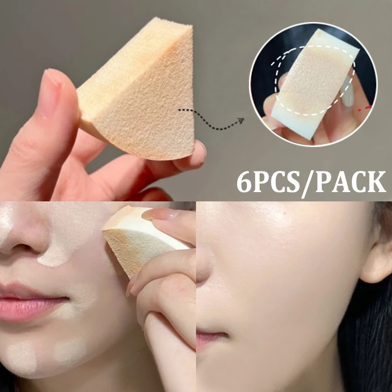 24Pcs Makeup Sponge Applicator Wedges Triangle Cosmetic Sponges For Face  Foundation Concealer Cream Powder Blend Smearing Puff - AliExpress